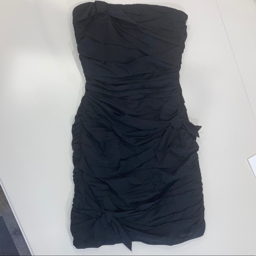 Little black strapless dress